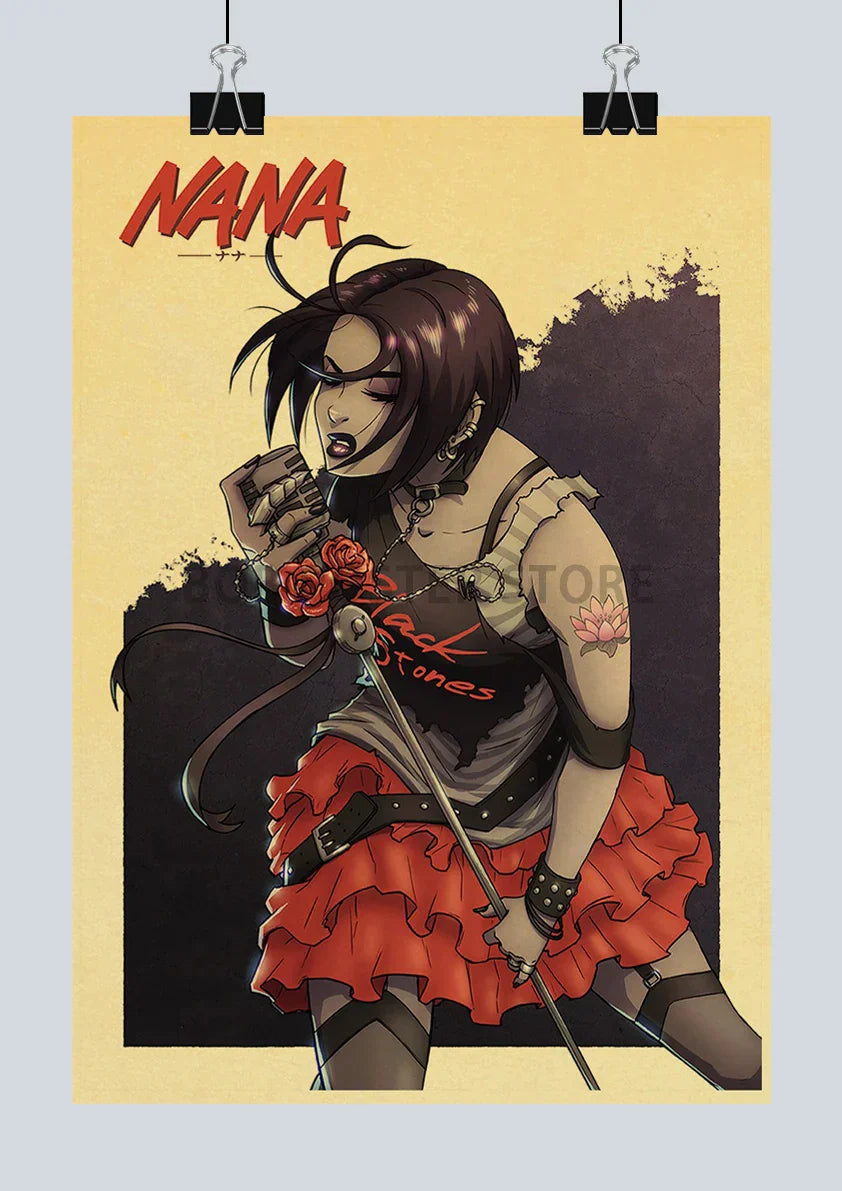 DecorBites™ NANA Anime Retro Poster - Nostalgic Wall Decor