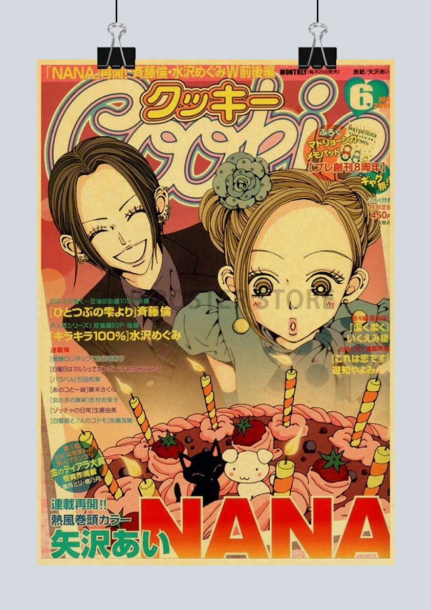 DecorBites™ NANA Anime Retro Poster - Nostalgic Wall Decor