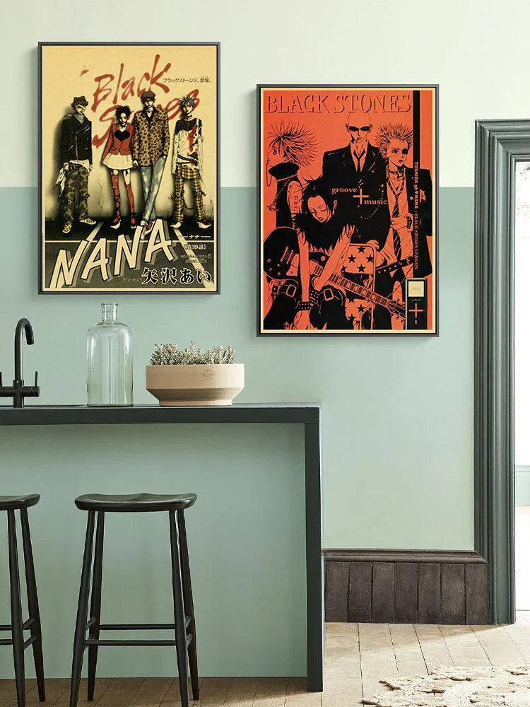DecorBites™ "NANA Anime Retro Poster Set 2021"