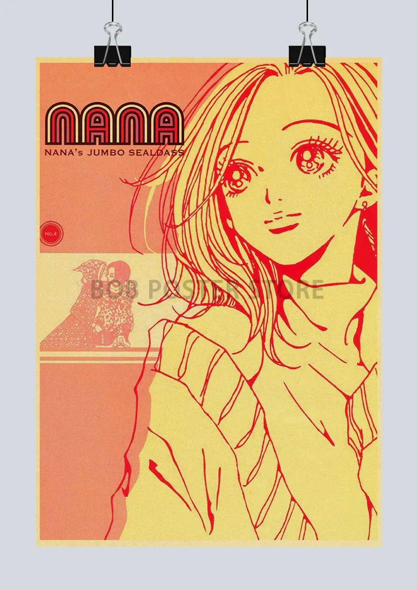 DecorBites™ "NANA Anime Retro Poster Set 2021"