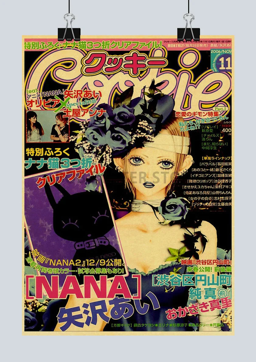 DecorBites™ "NANA Anime Retro Poster Set 2021"