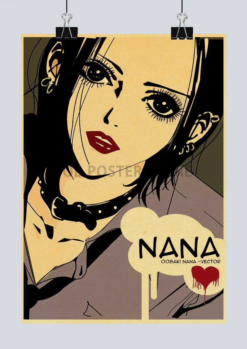 DecorBites™ "NANA Anime Retro Poster Set 2021"