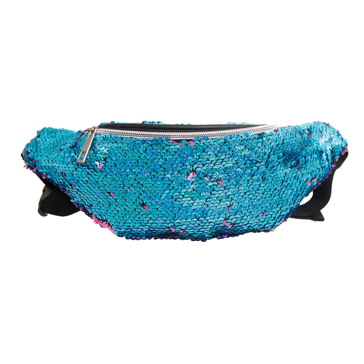 Sequin Fanny Pack Blue to Purple Trendy Fashion Accessory