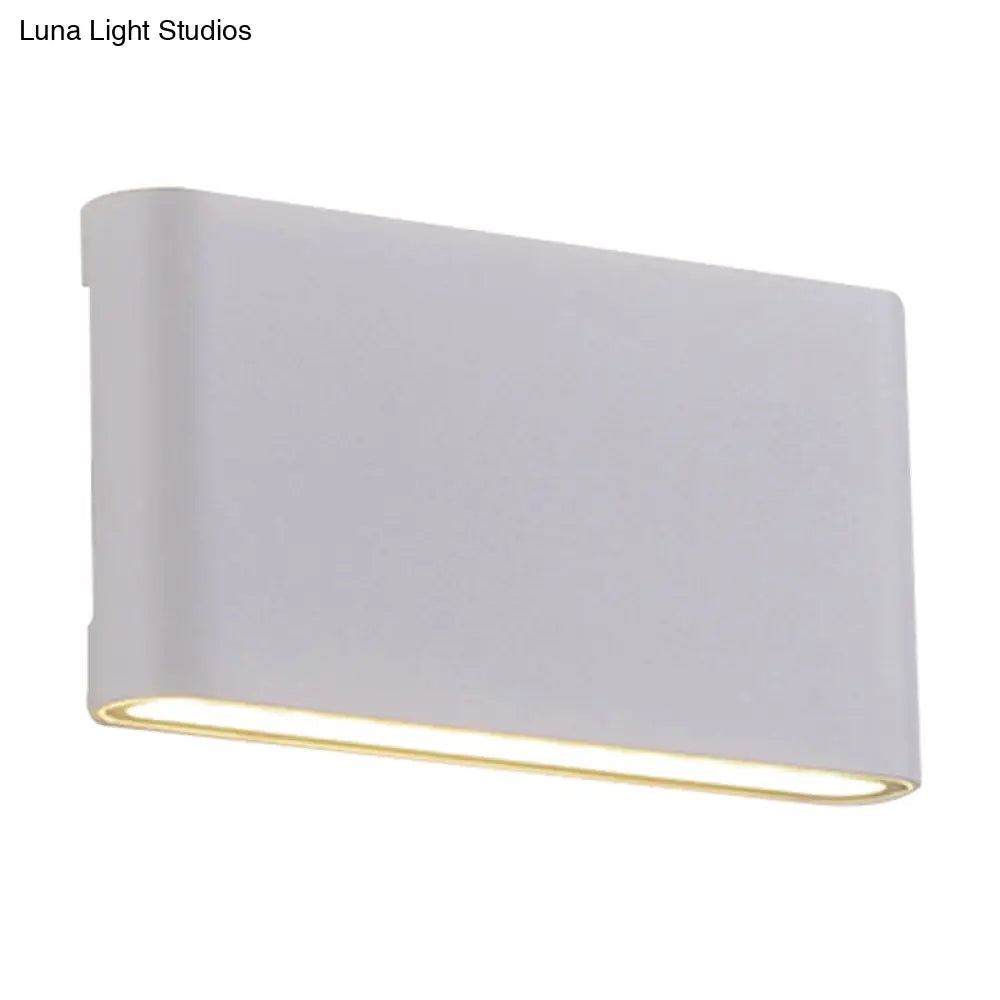 DecorBites™ Nordic Aluminum Flush Mount Wall Lamp - Black/White LED Sconce Light Fixture (Small/Large)