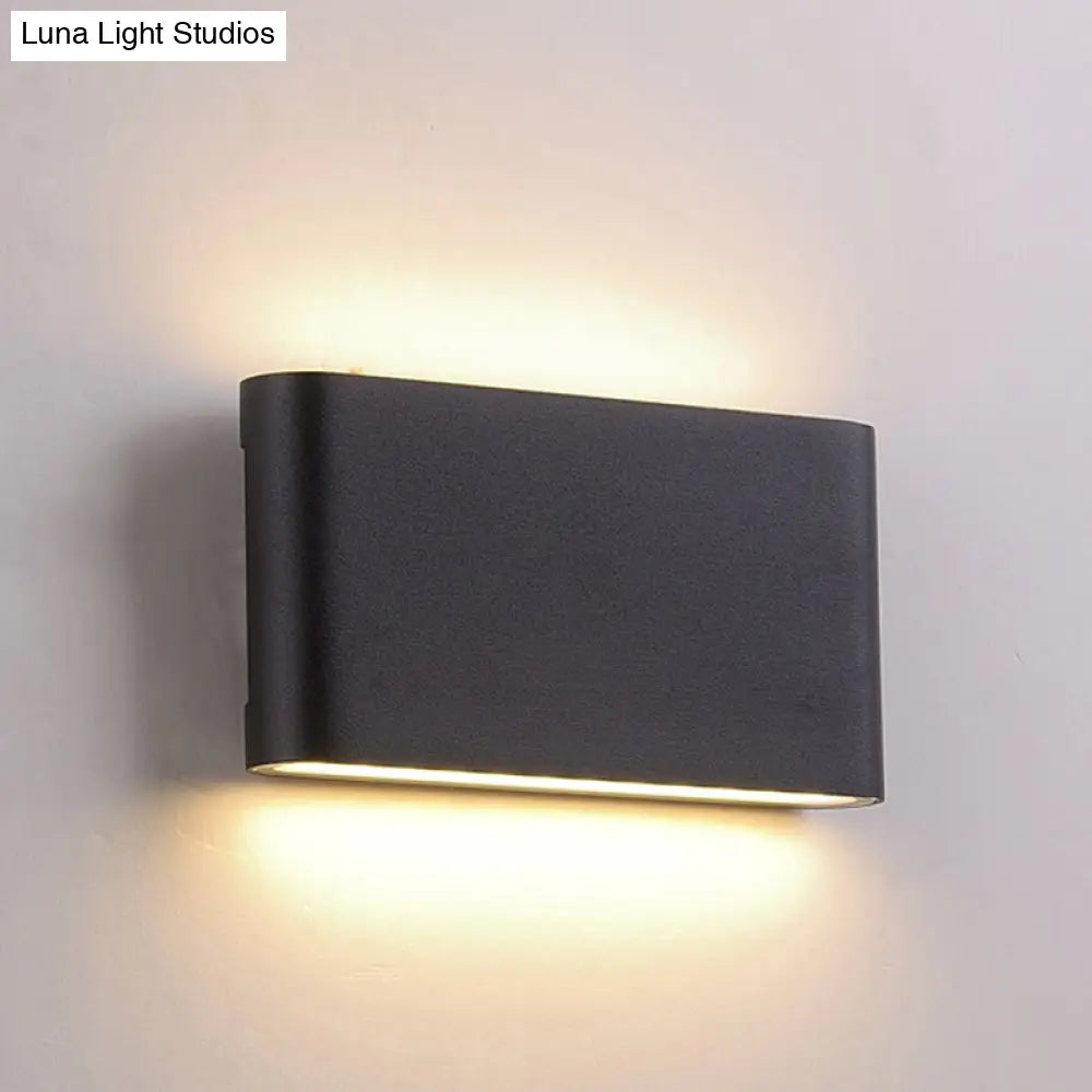 DecorBites™ Nordic Aluminum Flush Mount Wall Lamp - Black/White LED Sconce Light Fixture (Small/Large)