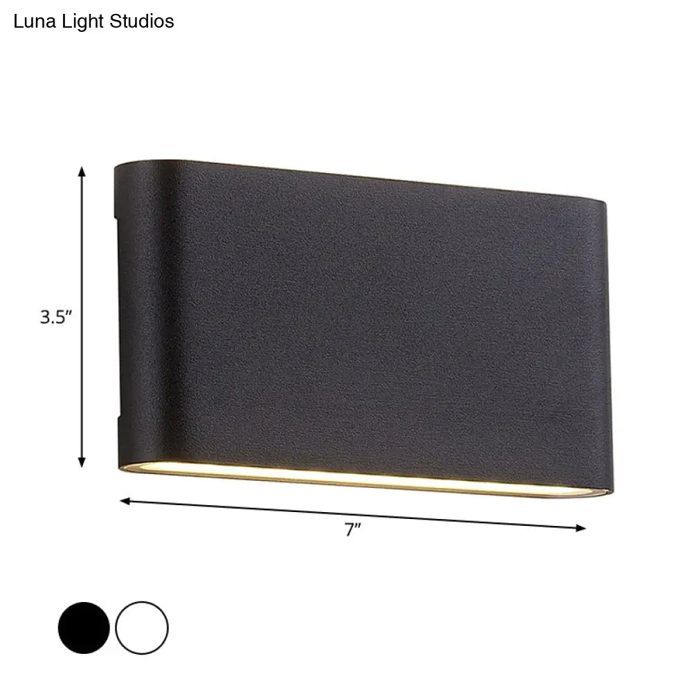 DecorBites™ Nordic Aluminum Flush Mount Wall Lamp - Black/White LED Sconce Light Fixture (Small/Large)