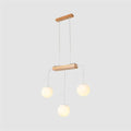 DecorBites™ Nordic Bubble Shade Island Wooden Hanging Lamp - 3/4/5 Lights, Perfect for Restaurants