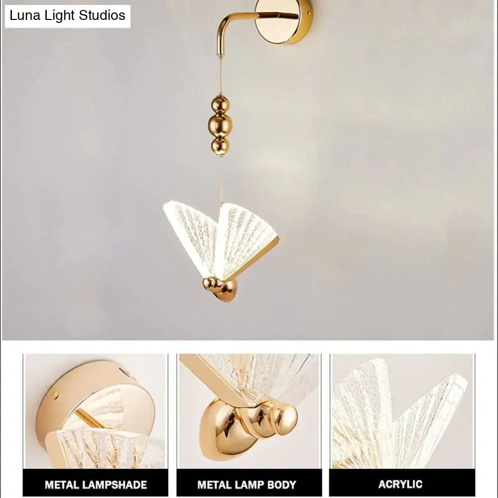 DecorBites™ Nordic Butterfly Led Wall Light for Bedroom