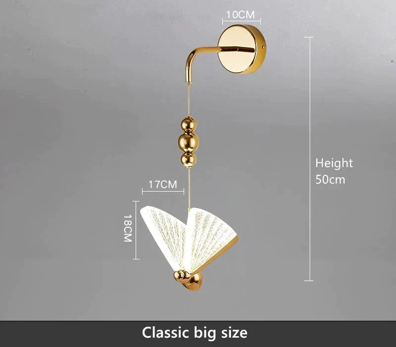 DecorBites™ Nordic Butterfly Led Wall Light for Bedroom