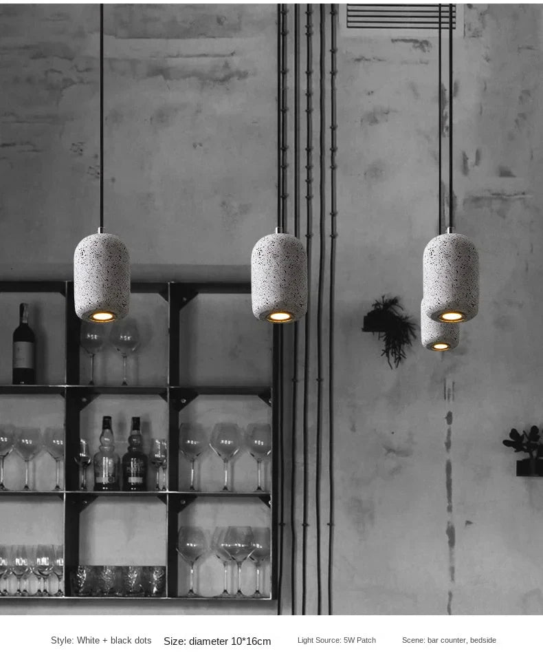DecorBites™ Nordic Cement Pendant Lamp - Industrial Style Lighting