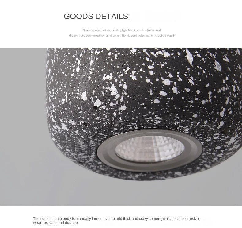 DecorBites™ Nordic Cement Pendant Lamp - Industrial Style Lighting