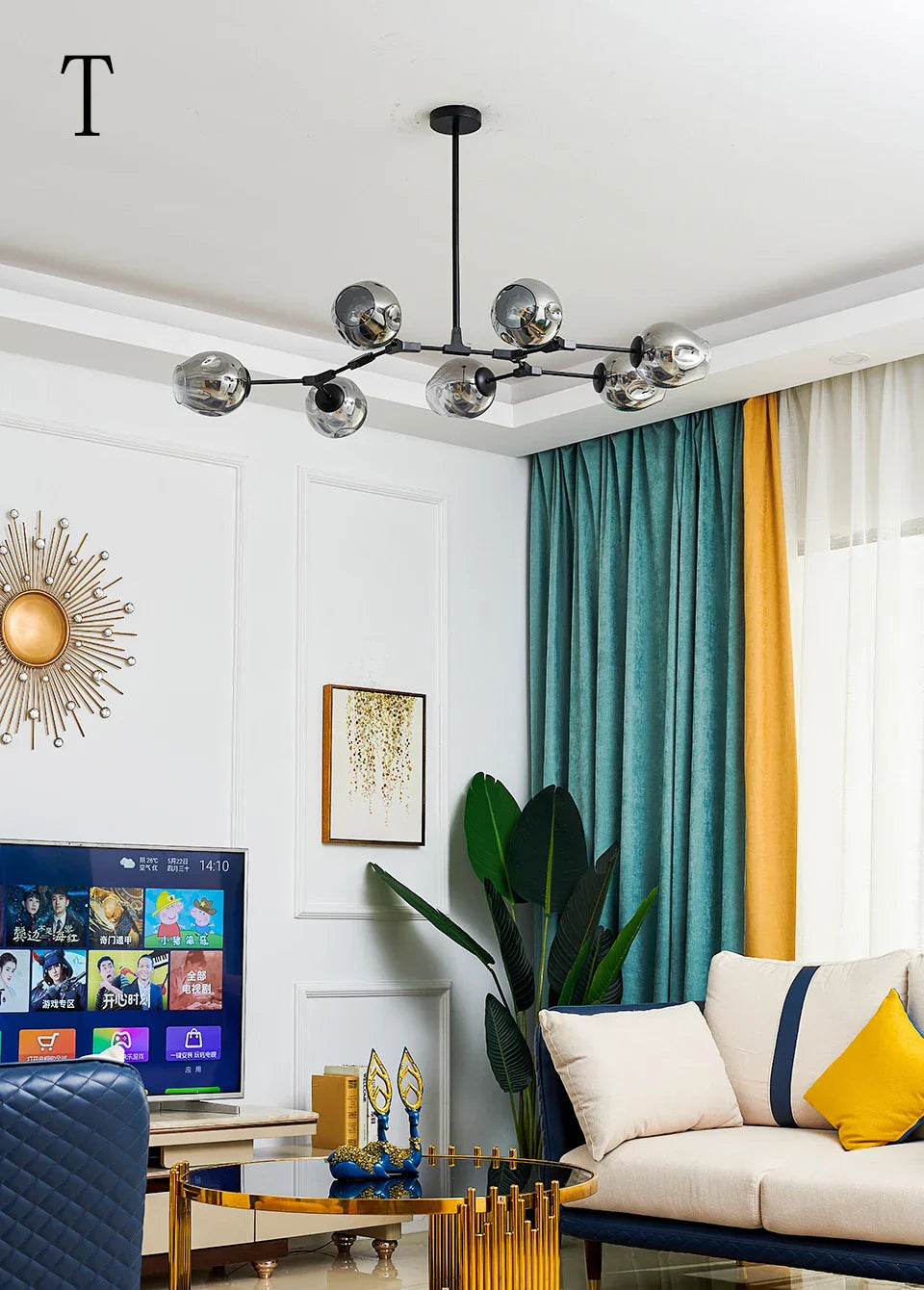 DecorBites™ Nordic Chandelier for Dining & Living Room