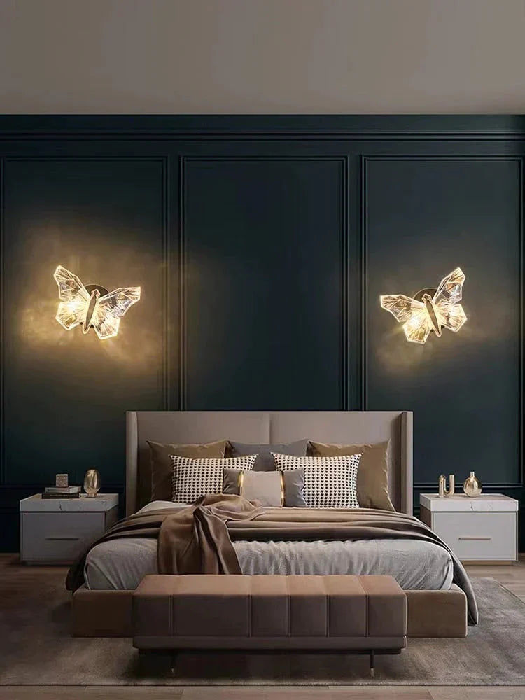 DecorBites™ Nordic Creative Luxury Butterfly wall lamp for Bedroom Living Room Lighting