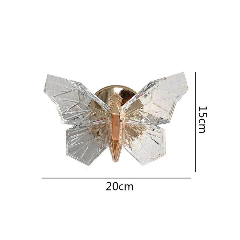 DecorBites™ Nordic Creative Luxury Butterfly wall lamp for Bedroom Living Room Lighting