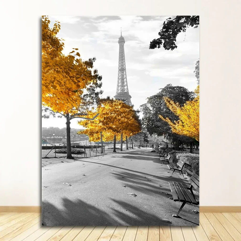 DecorBites™ Nordic Landscape Canvas Print Set - Yellow Scenery
