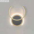 DecorBites™ Nordic LED C-Shaped Wall Sconce in Gold for Bedroom - Warm/White Light