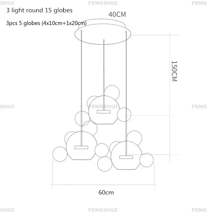 DecorBites™ Nordic Led Chandelier for Home Decor