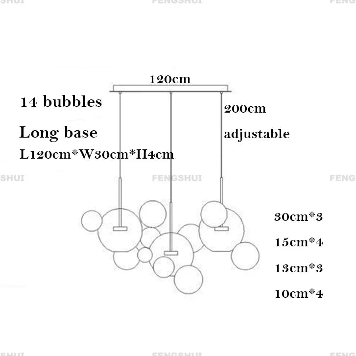 DecorBites™ Nordic Led Chandelier for Home Decor