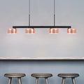 DecorBites™ Nordic LED Diner Island Lamp: 4-Light Hanging Fixture with Acrylic Shade