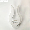 DecorBites™ Nordic LED Flame-Shaped Wall Sconce Light for Cozy Bedroom Ambiance in Warm/White