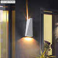 DecorBites™ Nordic LED Flush Wall Sconce Black/White Triangular LED Wall Lamp