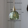 DecorBites™ Nordic LED Pendant Light Green Glass Hanging Fixture