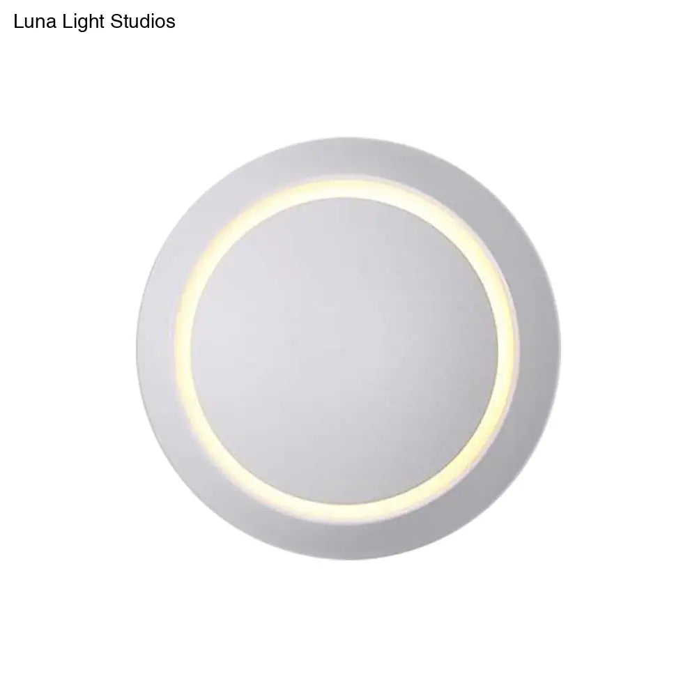 DecorBites™ Nordic Metal Moon Wall Light - Moveable Flush Mount Sconce in Black/White/Pink with LED White/Yellow Light
