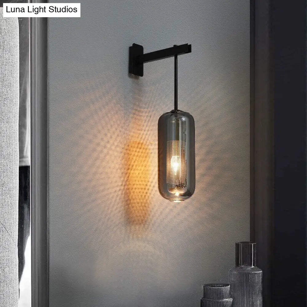 DecorBites™ Nordic Modern Decor Glass Lampshade for Bedroom Study Room Stairs Art Wall Lamp