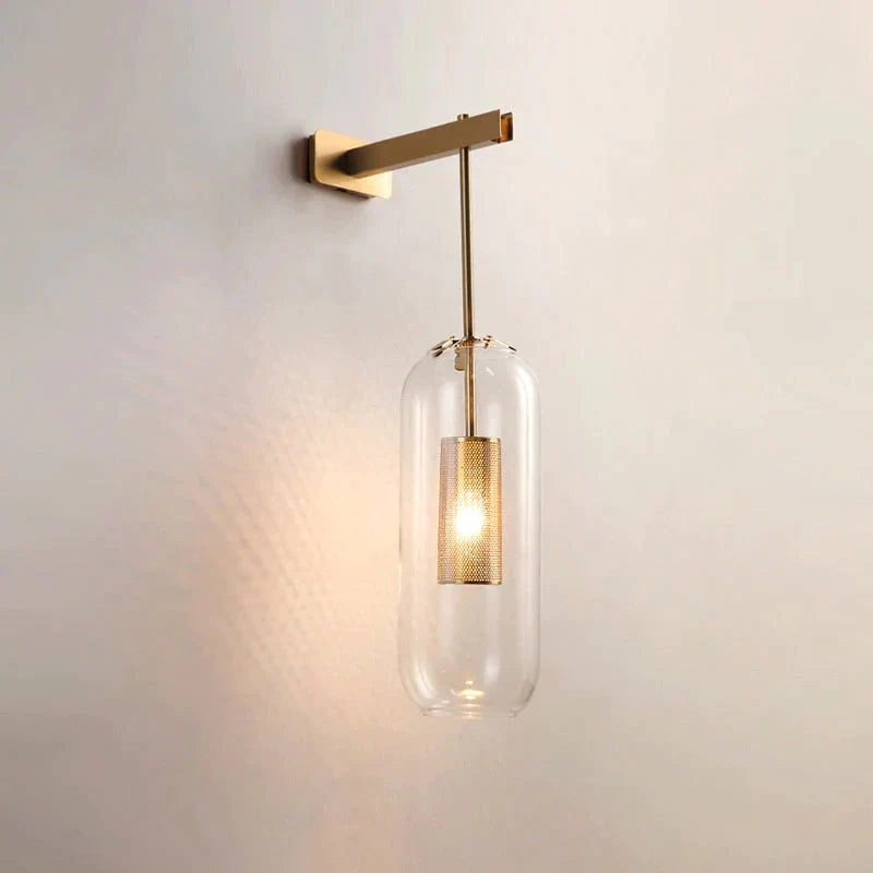 DecorBites™ Nordic Modern Decor Glass Lampshade for Bedroom Study Room Stairs Art Wall Lamp