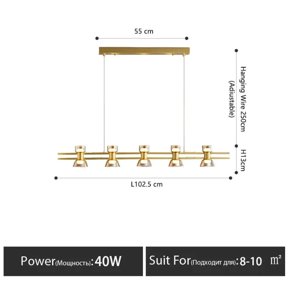 DecorBites™ Nordic modern minimalist light luxury bar LED strip lamp kitchen island table Light fixture