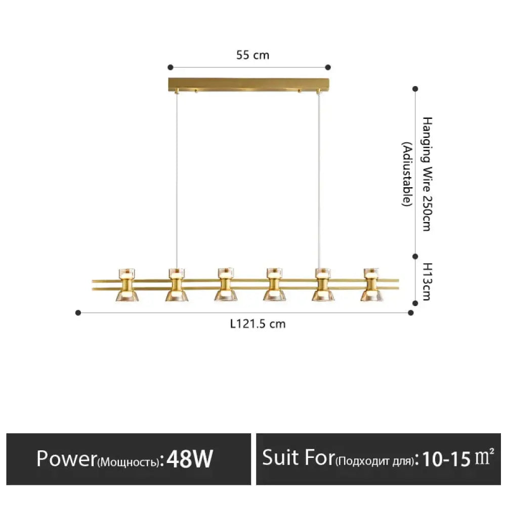 DecorBites™ Nordic modern minimalist light luxury bar LED strip lamp kitchen island table Light fixture