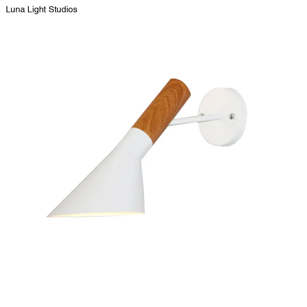 DecorBites™ Nordic Monochrome Wall Light: Single Bulb Metallic Sconce for Showrooms and Galleries