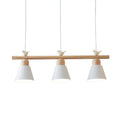 DecorBites™ Nordic Shaded Hanging Island Light Metal Pendant with Bird Decor - 3-Head Dining Room Drop