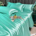 DecorBites™ Nordic Silk Bedding Set: Luxury Summer Comfort