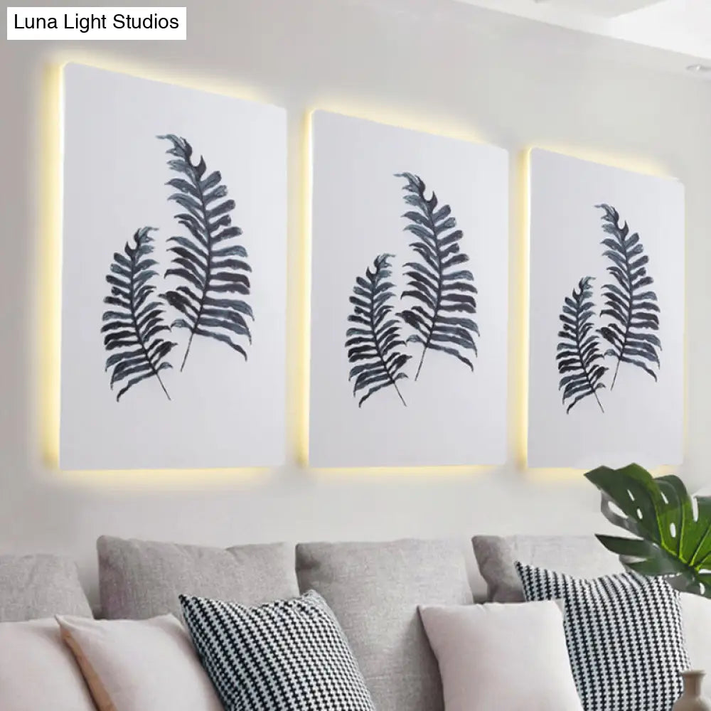 DecorBites™ Nordic Style Banana Leaf Wall Lamp with LED Acrylic Fixture
