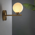 DecorBites™ Nordic Style Wall Sconce Light Gold Orb with Glass Shade - Elegant Wall Mount Lighting