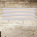 DecorBites™ Nordic Style White Wall Lamp with Louvered Design