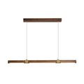 DecorBites™ Nordic Wood Island Pendant LED Strip Light in Brown for Dining Table