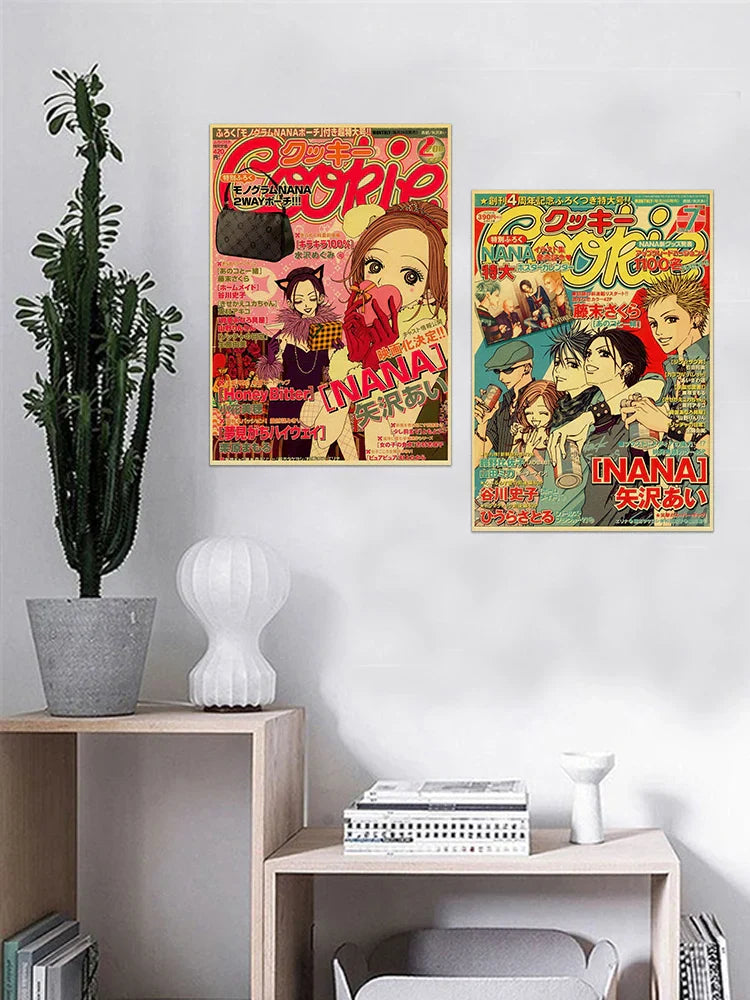 DecorBites™ Nostalgic Japan Anime NANA Poster Set