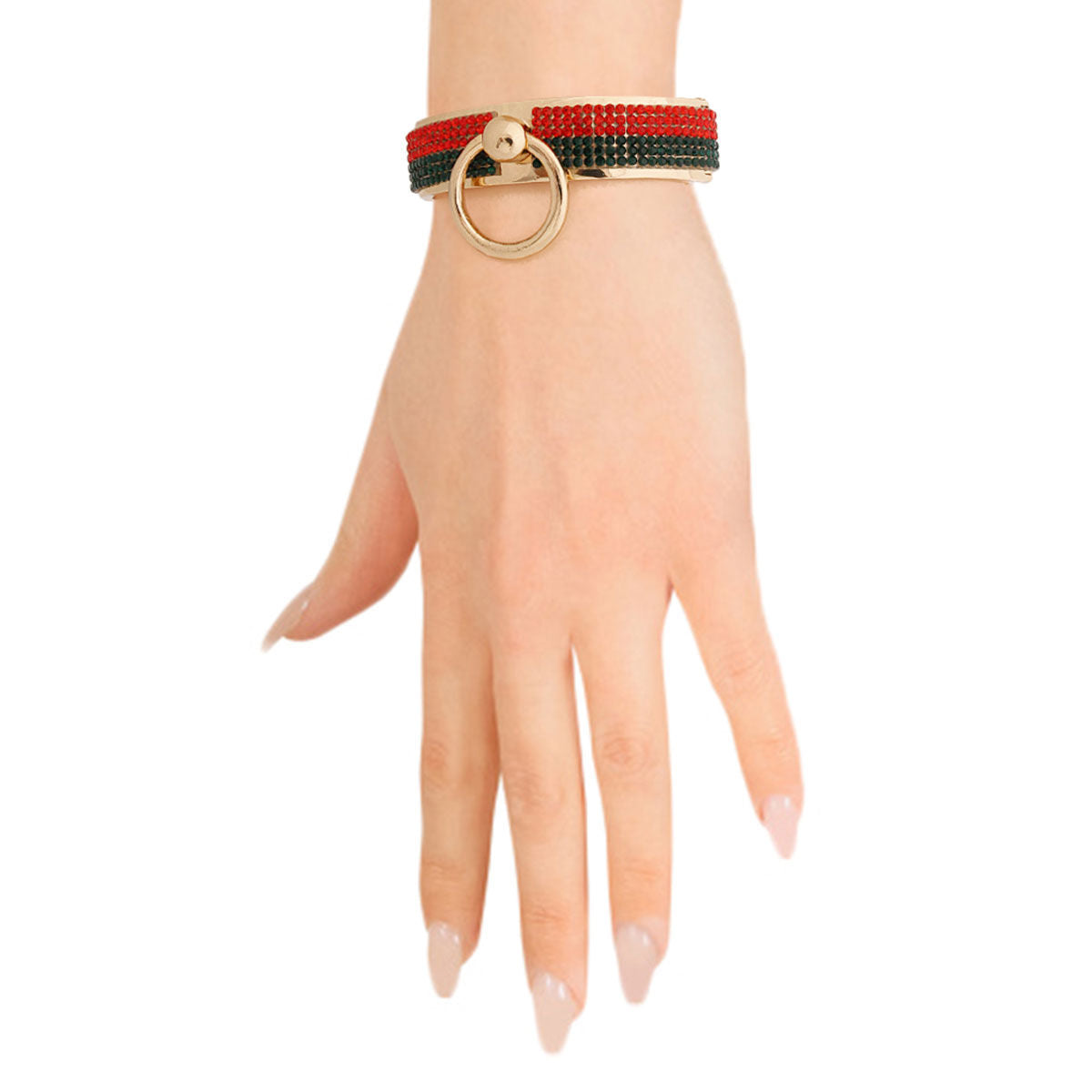 Statement Door Knocker Bracelet in Gold – Trendy Fashion Jewelry Accessory