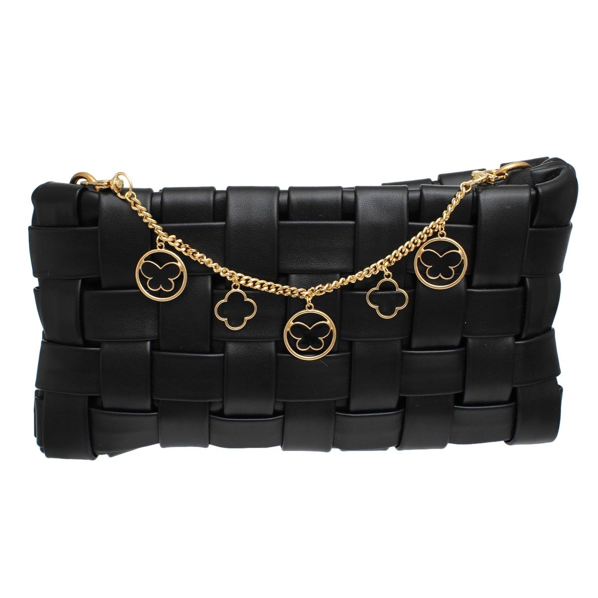 Women’s Bag Chain with Gold and Black Butterfly Detail – Stylish Fashion Accessory