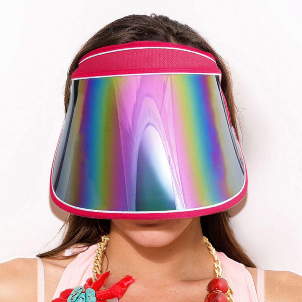 Visor Hat Red Stylish Casual Beach Accessory