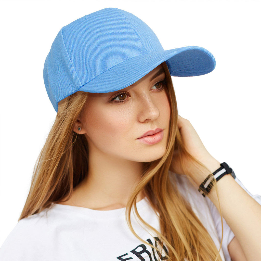Women’s Blue Canvas Baseball Cap Casual Stylish Hat