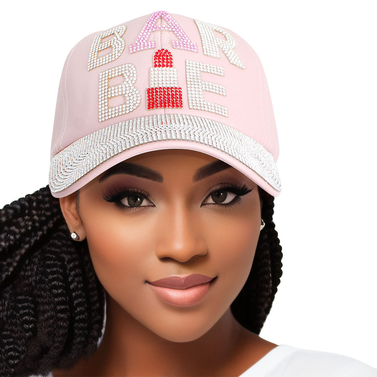 Fashion Leather Hat in Pink – Stylish Casual Accessory