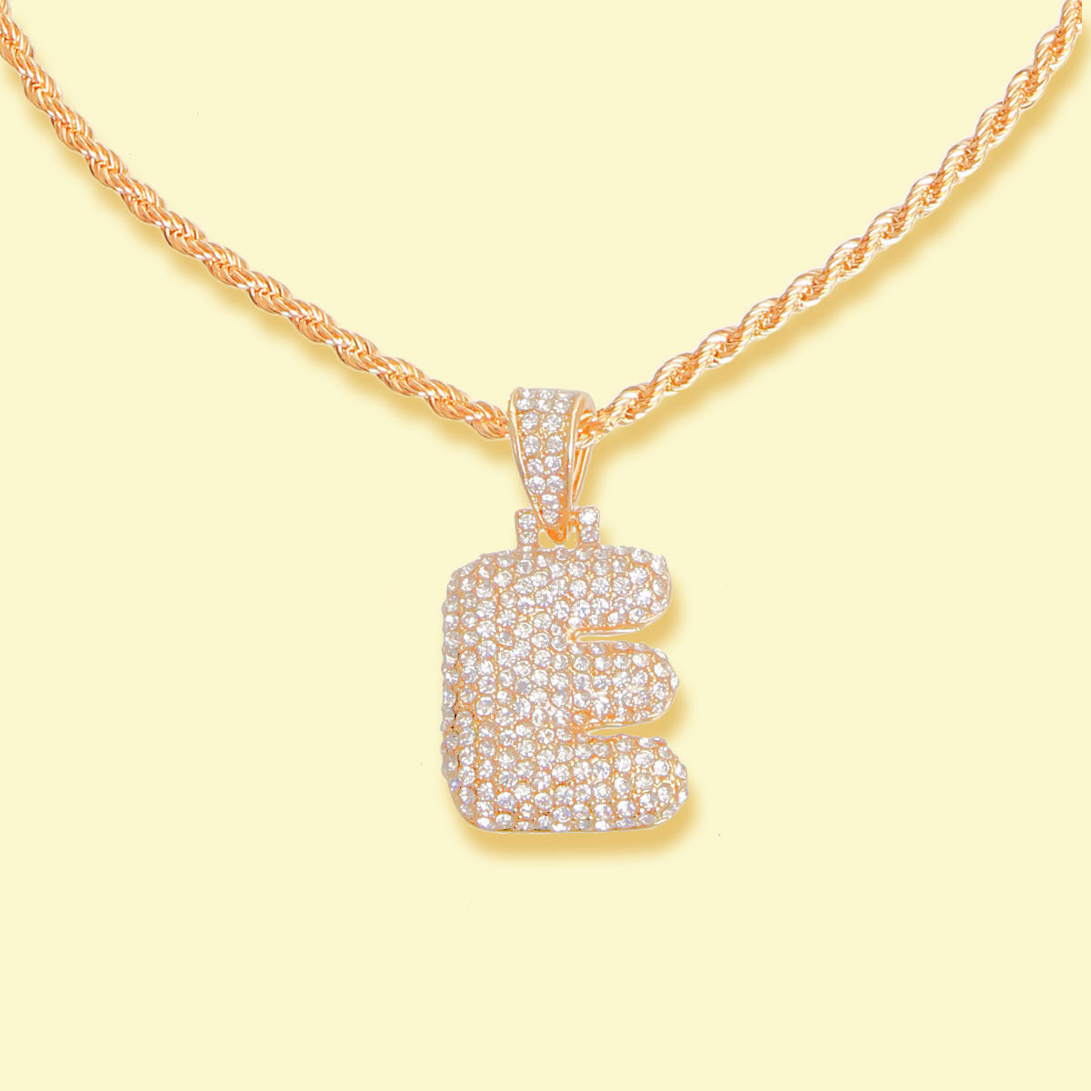 Initial E Necklace Stylish Fashion Jewelry Accessory