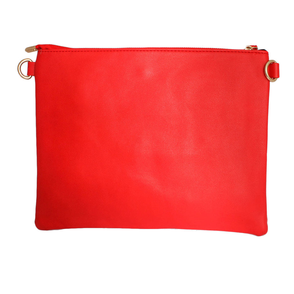 Fashion Handbag Red Sequin Clutch Stylish Statement Accessory