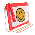 Fashion Handbag Red Sequin Clutch Stylish Statement Accessory