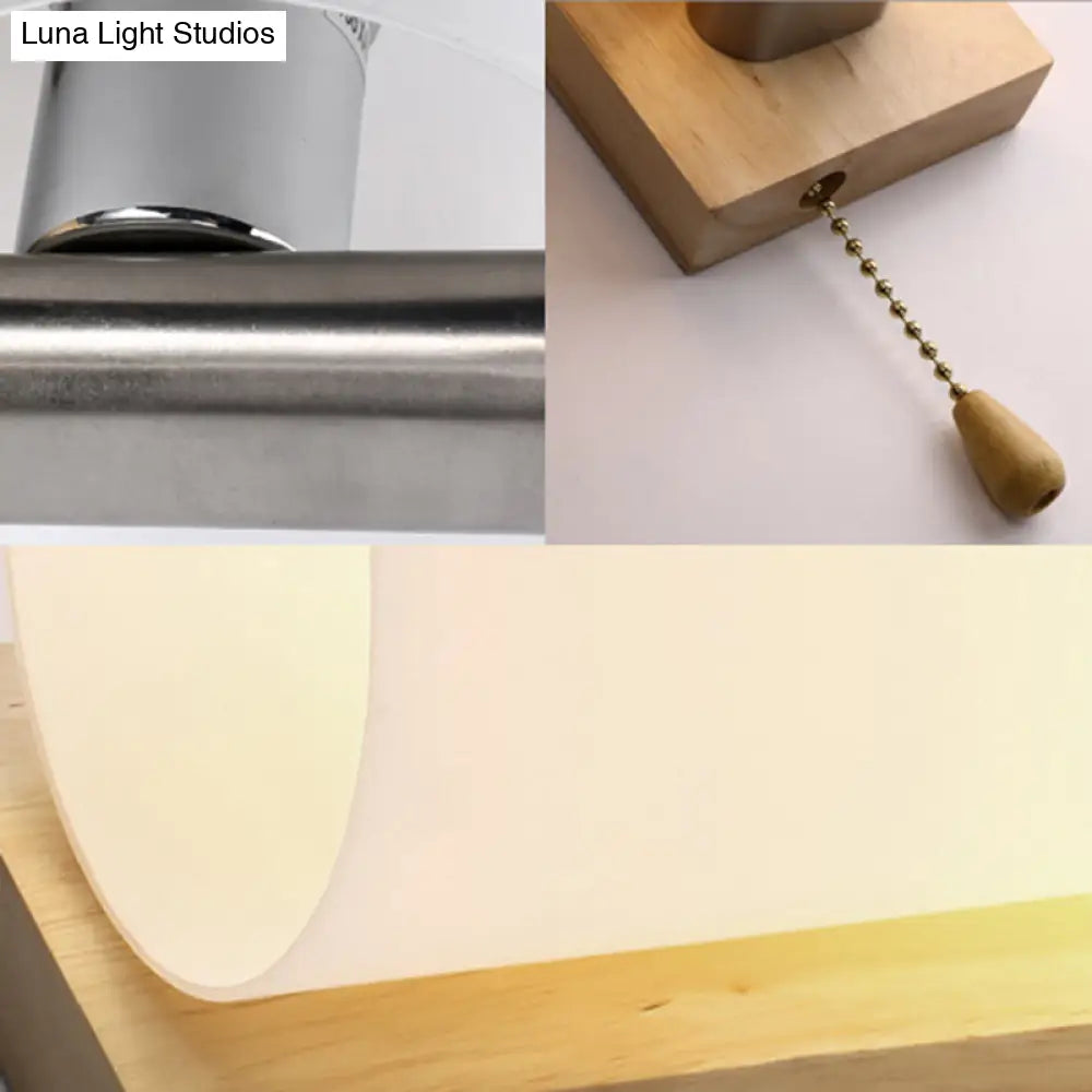 DecorBites™ Opal Glass Sconce Wall Lamp with White Finish for Bedroom and Cafe Lighting