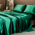 DecorBites™ Opulent Solid Color Satin Bedding Set
