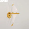 DecorBites™ Origami Bird LED Wall Sconce in Gold: Warm/White Bedroom Lighting Fixture